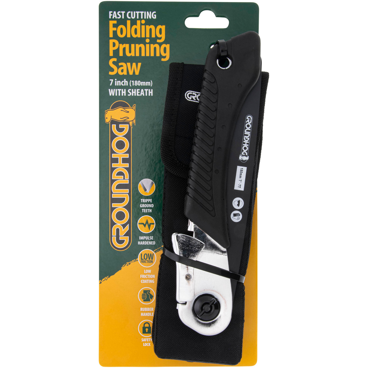 Groundhog G0900006 Fast Cut Folding Pruning Saw 7"