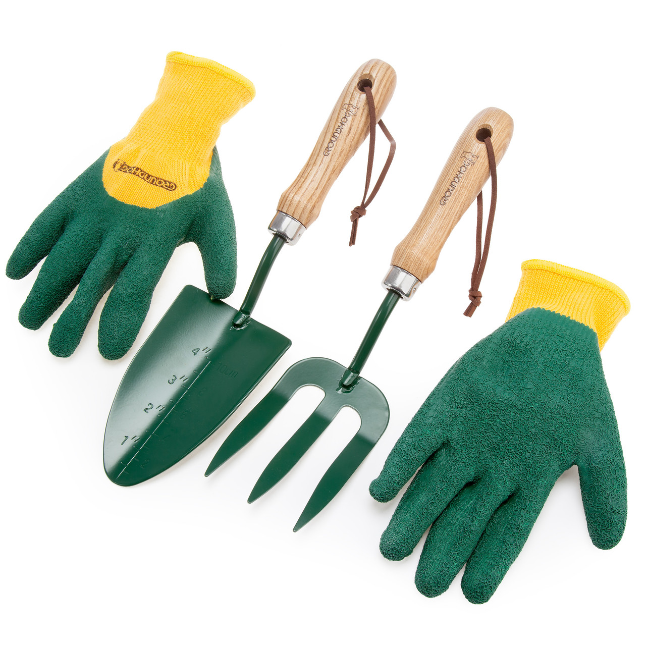 Groundhog G1300061 Hand Trowel & Fork Set with Gloves